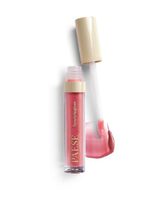 Błyszczyk z drobinkami optycznie zwiększający usta, lustrzany efekt 04 Glowing Lipgloss Paese