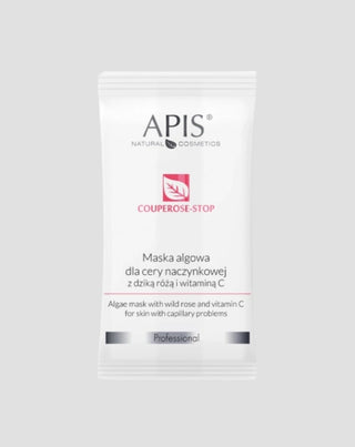 Maska algowa dla cery naczynkowej z dziką różą i witaminą C Couperose-Stop Apis