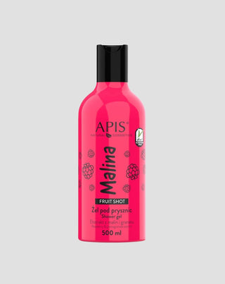 Naturalny żel pod prysznic o malinowym zapachu z kwasem hialuronowym Fruit Shot Apis - 1