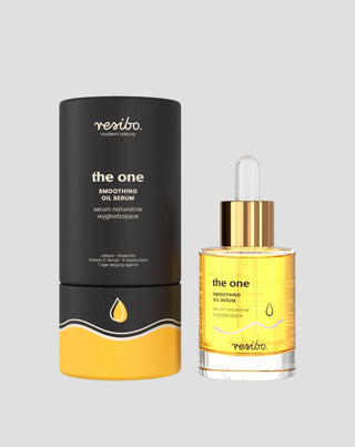 Naturalnie wygładzające serum The One do twarzy zapobiegające zmarszczkom 30 ml Resibo