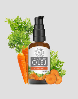 Macerat z marchwi wygładzająco-nawilżający, nadający złotej naturalnej opalenizny E-Fiore