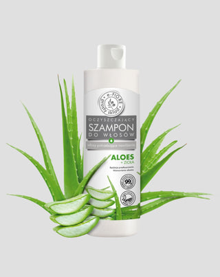 Oczyszczający szampon do włosów na bazie aloesu i ziół do codziennego stosowania E-Fiore - 1