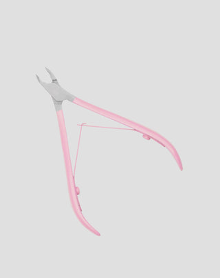 Profesjonalne cążki do skórek 3mm z satynowym różowym uchwytem You Beauty - 3