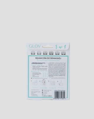 Rękawica do demakijażu i oczyszczania twarzy wielorazowego użytku On-The-Go Very Berry Glov