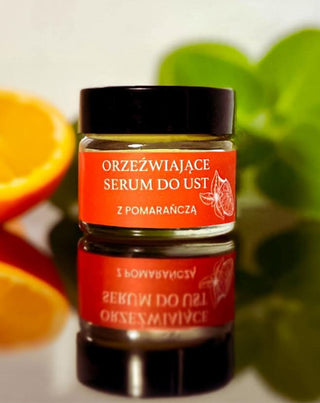 Regeneracyjne serum do ust z pomarańczą chłodzące do codziennej pielęgnacji Mglife