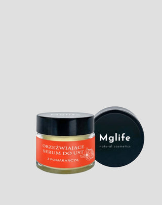 Regeneracyjne serum do ust z pomarańczą chłodzące do codziennej pielęgnacji Mglife