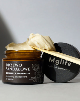 Naturalny dezodorant w kremie Drzewo sandałowe, Grejpfrut i Bergamotka Mglife