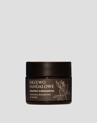 Naturalny dezodorant w kremie Drzewo sandałowe, Grejpfrut i Bergamotka Mglife