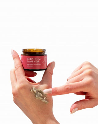 Naturalny dezodorant w kremie geranium i lawenda Mglife
