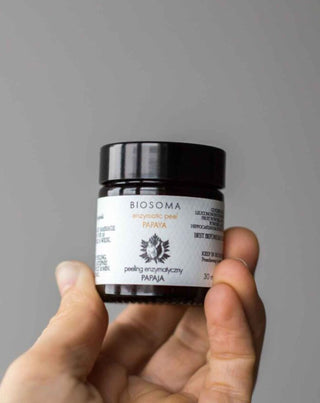 Peeling enzymatyczny - maska Papaja do każdego rodzaju cery linia RAW Biosoma