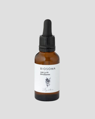Dwufazowe serum do twarzy anti-aging z kwasem hialuronowym i naturalnymi olejami Biosoma