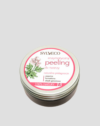 Wygładzający peeling enzymatyczny do twarzy poprawiający strukturę skóry Sylveco