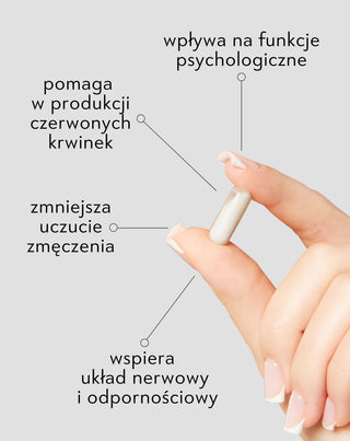 Witamina B12 Nutridome na odporność, zmęczenie i funkcjonowanie układu nerwowego 60 kapsułek