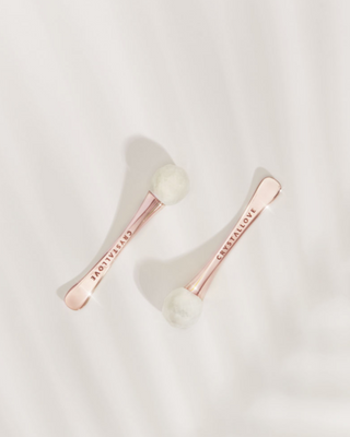 Masażer pod oczy 3D z kryształem górskim i aplikator kremu Crystallove_2 - 2