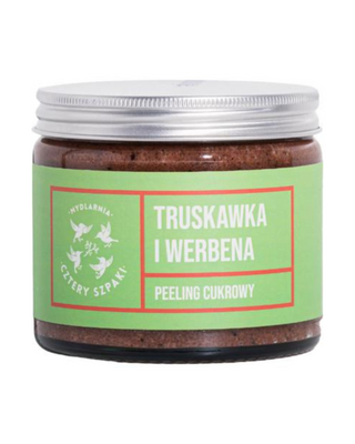 Peeling do ciała Truskawka i werbena ujędrniający i wygładzający Mydlarnia Cztery Szpaki