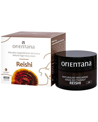 Naturalny wegański krem do twarzy na noc dla osób z pierwszymi oznakami starzenia Reishi Orientana