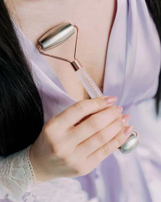 Zestaw do masażu twarzy ze stali nierdzewnej – krioterapia Cryo Ice Beauty set Crystallove_2
 - 2