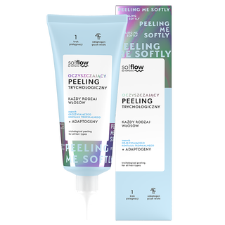 Peeling trychologiczny do skóry głowy o zapachu orzeźwiającego koktajlu tropikalnego so!flow