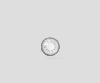 Szare grafitowe soczewki kontaktowe kolorowe zerówki miesięczne grey moons no. 3 Ovio