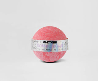 Musująca kula do kąpieli z odżywczymi olejami Pink Flamingo Asteroid Oh!Tomi