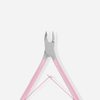 Profesjonalne cążki do skórek 5mm z satynowym różowym uchwytem You Beauty