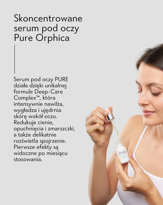 Skoncentrowane serum pod oczy ze śluzem ślimaka na cienie, na zmarszczki, na opuchnięcia Pure Orphica_3