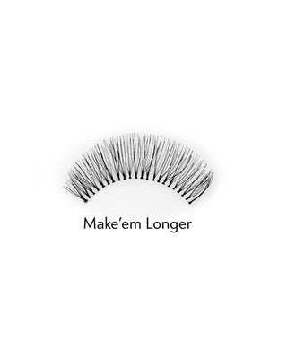 Sztuczne rzęsy 2d do wielokrotnego stosowania dające naturalny efekt Make'em Longer Bamm!Lashes - 2