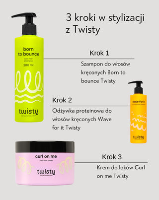 Szampon do włosów kręconych, falowanych, loków dla dorosłych i dzieci Twisty
