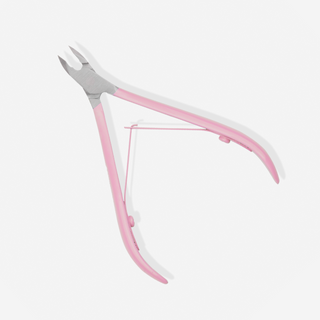 Profesjonalne cążki do skórek 5mm z satynowym różowym uchwytem You Beauty