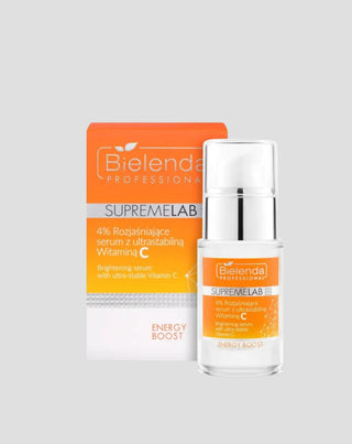 Rozjaśniające serum z ultrastabilną Witaminą C 4% Supremelab Energy Boost Bielenda