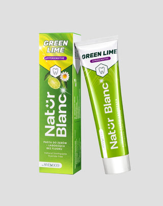 Pasta do zębów łagodząca nadwrażliwość zębów bez fluoru Green Lime Natur Blanc - 2