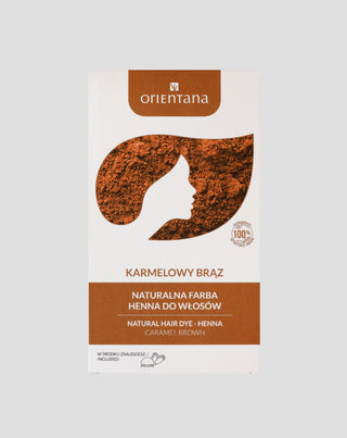 Naturalna farba do włosów bio henna karmelowy brąz Orientana - 1