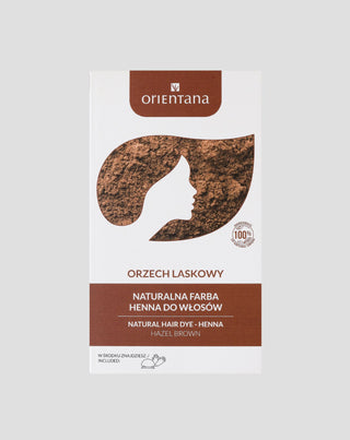 Naturalna farba do włosów bio henna orzech laskowy Orientana - 1