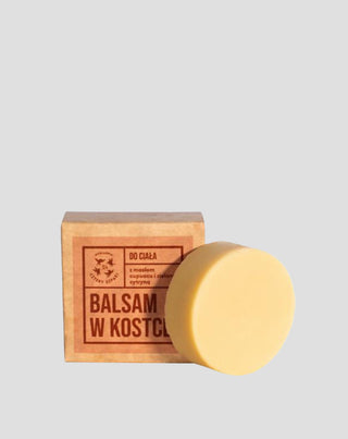 Balsam do ciała w kostce z masłem cupuacu i zieloną cytryną, Mydlarnia Cztery Szpaki - 1