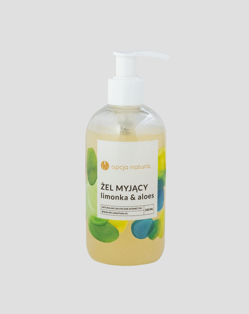 aloes 100 żel Żel do mycia ciała i twarzy Limonka & Aloes 100% naturalny Opcja Natura