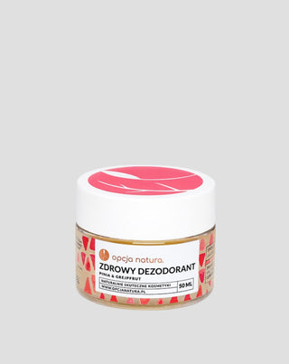 Naturalny dezodorant w kremie - zdrowy dezodorant Pinia & Grejpfrut Opcja Natura - 1