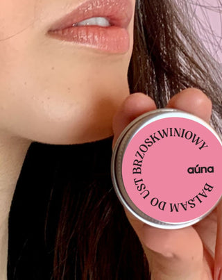 Brzoskwiniowy balsam do ust nawilżający i zapobiegający pękaniu warg Auna - 3