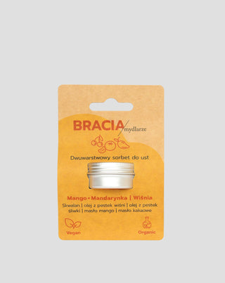 Owocowy sorbet na suche i spierzchnięte usta wiśnia mango i mandarynka Bracia Mydlarze_5 - 5