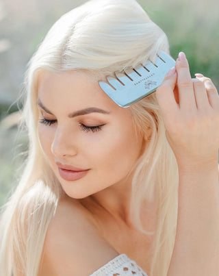 Grzebień do masażu skóry głowy i ciała ze stali nierdzewnej Cryo ice comb Crystallove_2