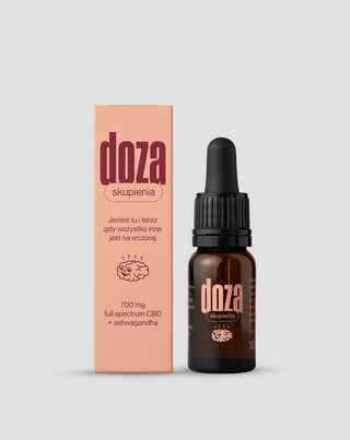 Doza skupienia Kropelki 700 mg CBD + ashwagandha Doza_3