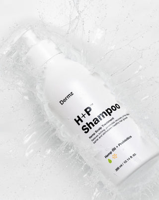 Szampon konopny z probiotykami zwalczający swędzenie i łuszczenie się skóry głowy H+P Dermz_2