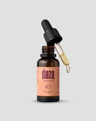 Doza skupienia Ashwagandha w kroplach dla redukcji stresu Doza_2