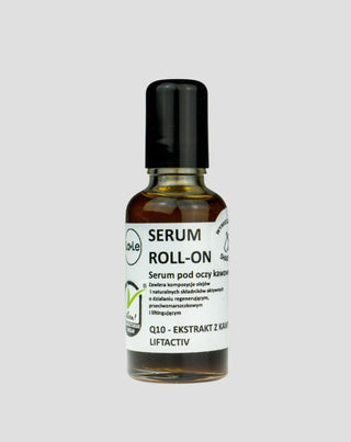 Kawowe serum pod oczy roll-on zmniejszający opuchliznę i działający ujędrniająco La-Le - 1