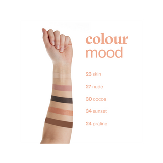 Cień do powiek Colour mood transparentny z różnokolorowymi drobinkami 20 Mandarin Paese