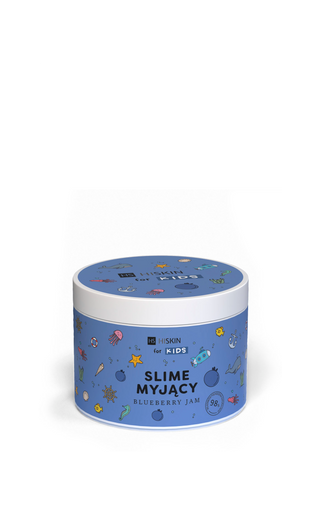 Slime dla dzieci do kąpieli niebieski Blueberry Jam HiSkin for Kids