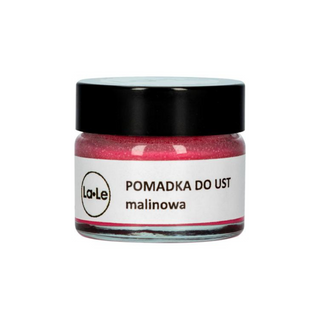 Pomadka nawilżająca do ust malinowa na bazie masła shea La-Le
