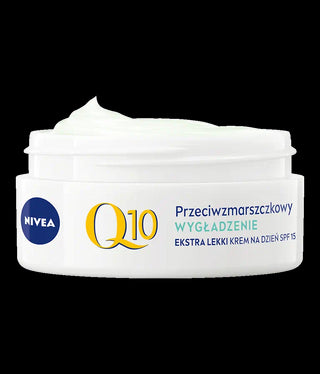 Przeciwzmarszczkowy ekstra lekki krem do skóry mieszanej na dzień SPF15 Nivea Q10