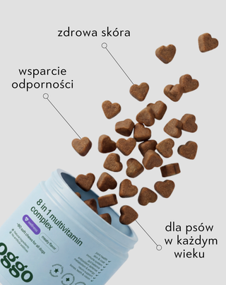 8 in 1 Complex karma uzupełniająca multiwitamina dla zdrowia i energii pupila Oggo 180 g - 3
