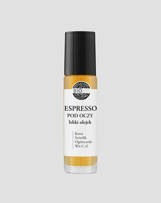 Lekki olejek pod oczy anti-aging ze świetlikiem i olejem ogórecznika Espresso BIOUP