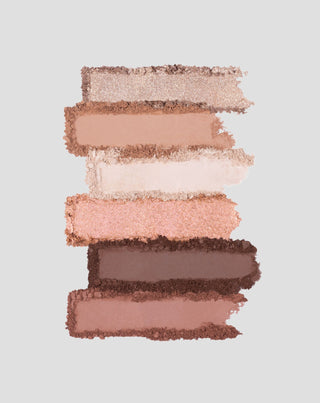 Mini paleta cieni do oczu w ciepłej tonacji beżów, brązów i złocistych błysków Classic Novel Affect - 2